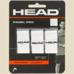 „Head Padel Pro“ viršutinės rankenos (overgrip), baltos – 3 vnt.