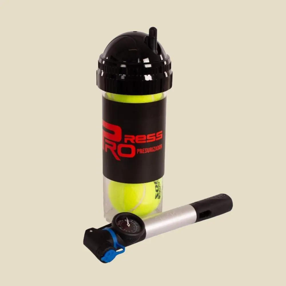Padėlio kamuoliukų slėgio palaikymo dėklas „Softee Pressurizer Pro“ (3 kamuoliukai) + pompa