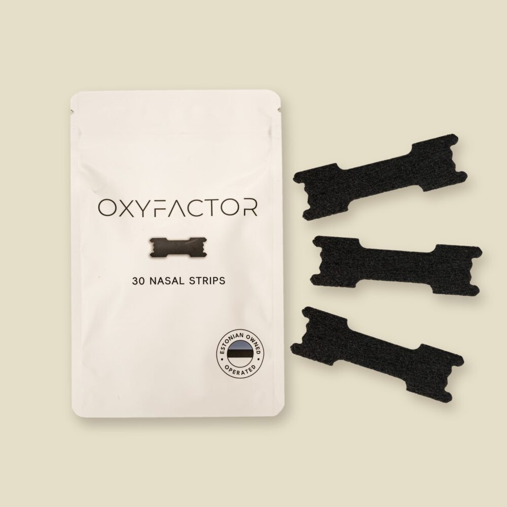 Nosies pleistras Oxyfactor Edge juodas, 30 vnt.
