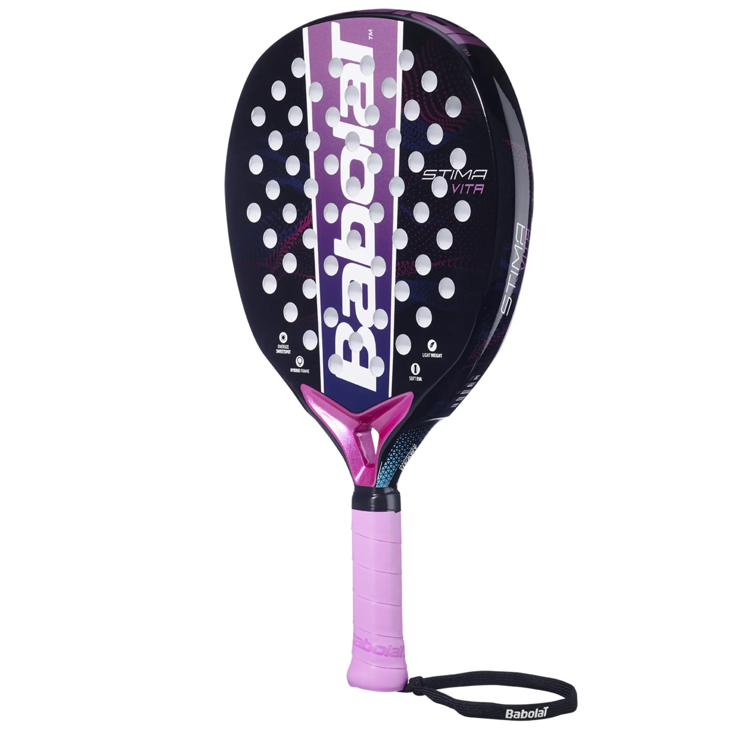 Babolat Stima Vita, juoda / violetinė, vaizdas iš kampo
