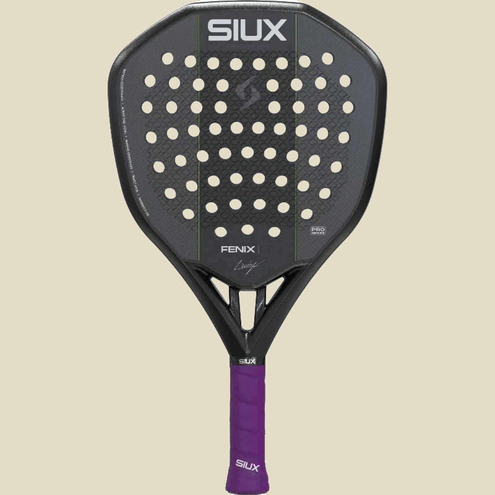 Siux Leo Augsburger Fenix Pro 2027 juoda, vaizdas iš priekio