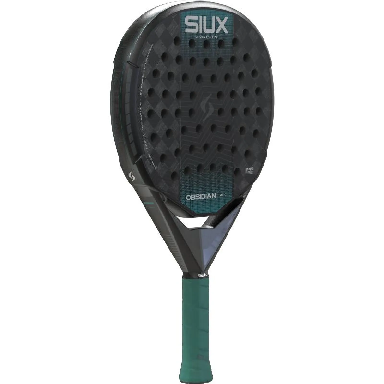 Siux Obsidian Pro 2027 juoda, turkio, vaizdas iš kampo