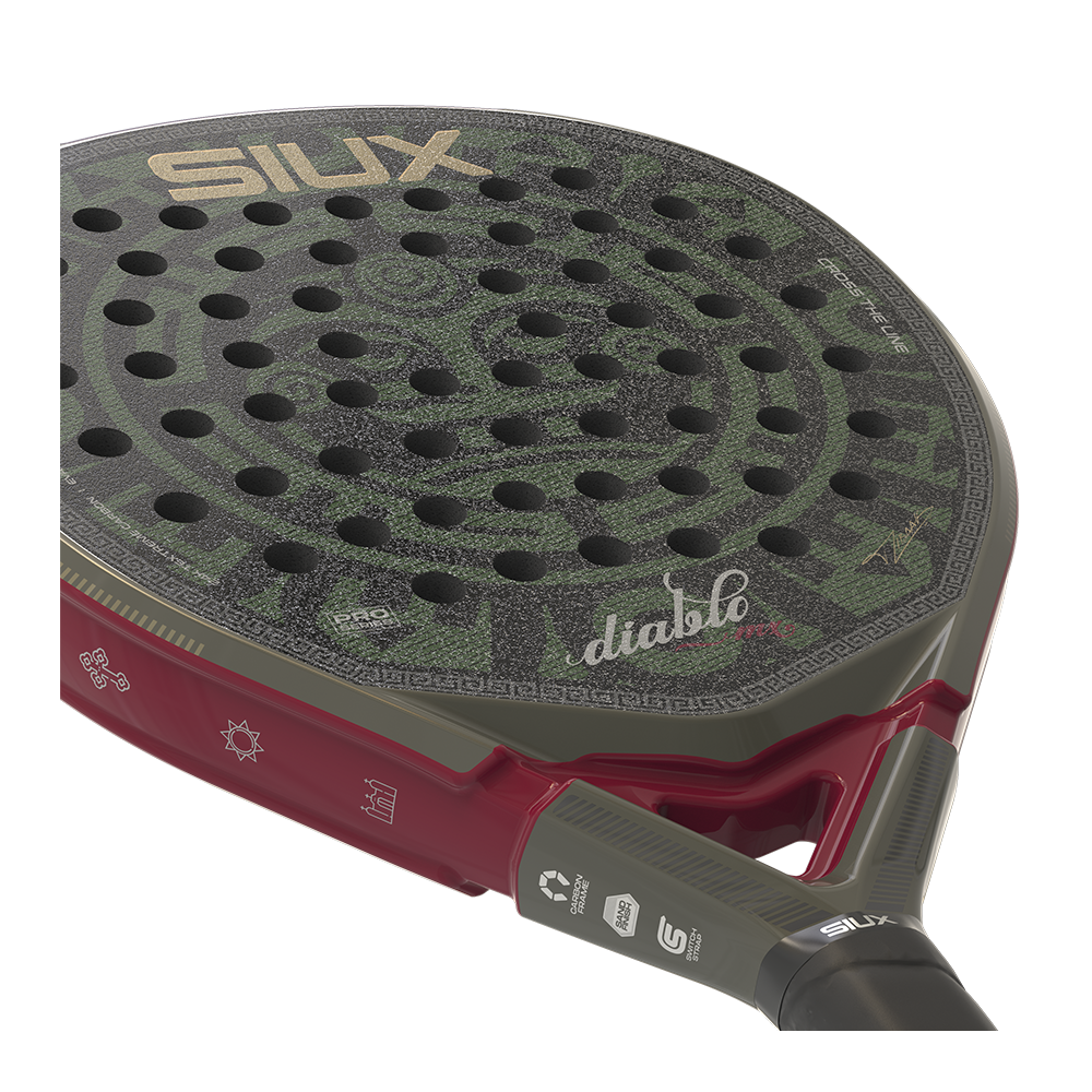 Siux Diablo Pro MX 2026, juoda / raudona, stambus planas
